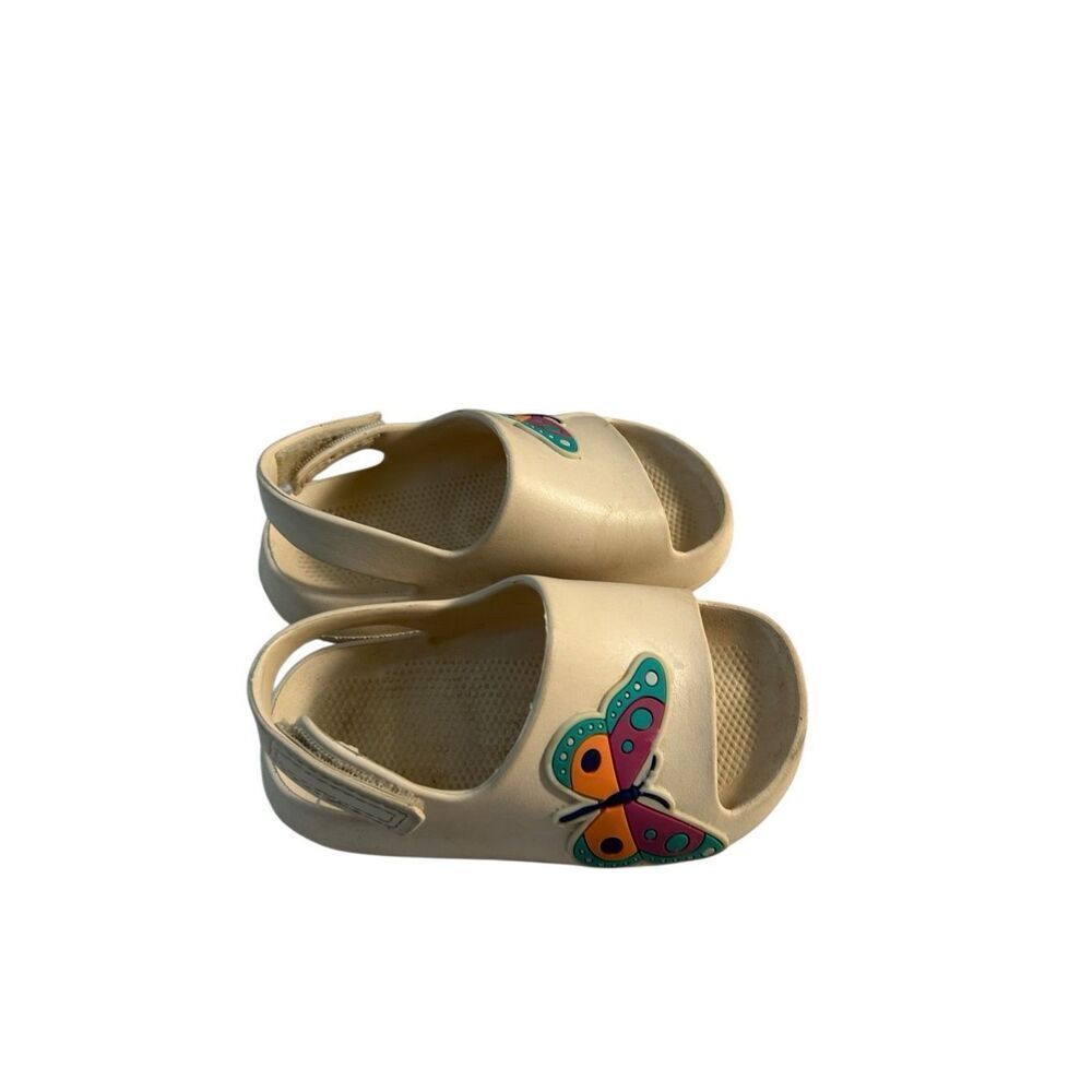 Wonder nation foam sandals‎ kids 7-8 butterfly